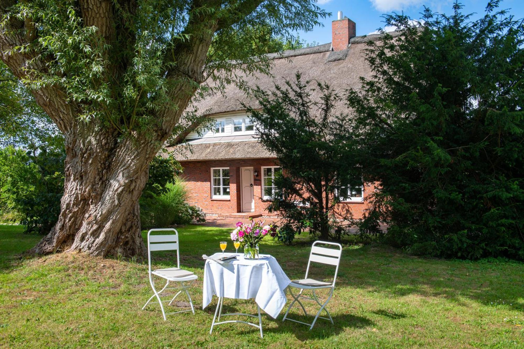 Villa Reetdachhaus Eiderblick Breiholz Esterno foto